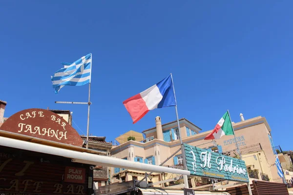 Chânia Ilha Crete Grécia Julho 2016 Restaurante Tradicional Italiano Padrino — Fotografia de Stock