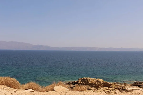 Blue Mediterranean Sea Rodopos Peninsula Taken Balos Peninsula Kissamos Chania — 스톡 사진