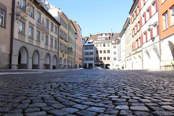 Feldkirch Vorarlberg Austria Styczeń 2017 Widok Główny Plac Ulica Marktgasse — Zdjęcie stockowe