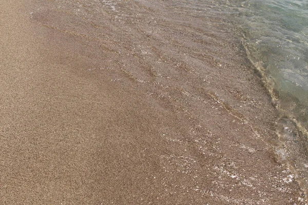 Кристально Чистая Вода Мелкий Песок Пляже Фалассарна Западном Острове Крит — стоковое фото