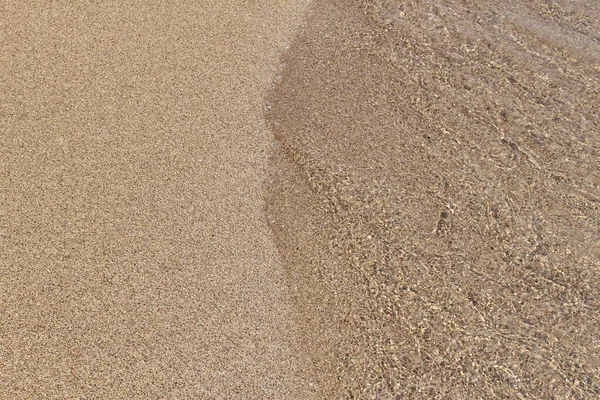 Eau Cristalline Sable Fin Sur Plage Falassarna Dans Ouest Crète — Photo