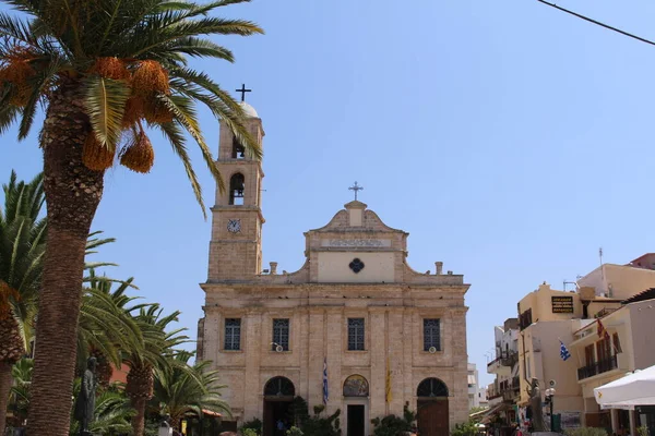 Chania Crete Island Řecko Června 2016 Katedrála Panny Marie Panagia — Stock fotografie