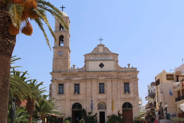 Chania Crete Island Griekenland Juli 2016 Kathedraal Van Maagd Maria — Stockfoto