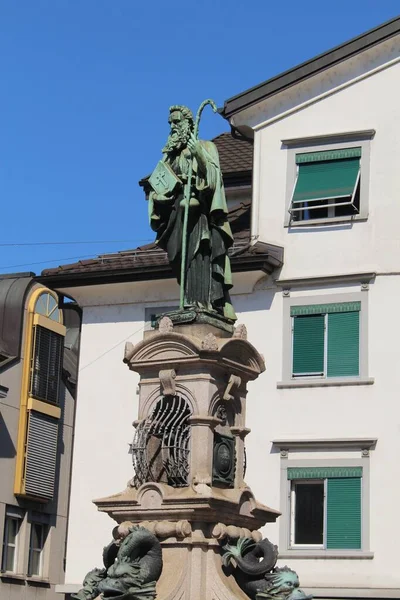 Rorschach Gallen Schweiz Juli 2016 Jakobsbrunnen Des Schweizer Bildhauers Louis — Stockfoto
