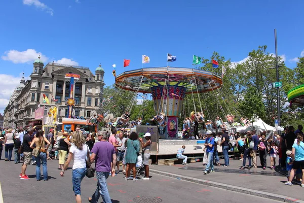 Zurich Svizzera Luglio 2016 Gente Sta Godendo Festival Della Città — Foto Stock