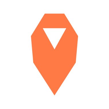 Renkli ve izole harita işaretleyici simgesi - Eps10 vektör grafikleri ve resimleme