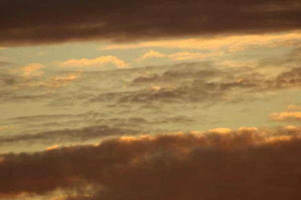 Cielo Rossastro Nuvoloso Tramonto Bregenz Austria — Foto Stock
