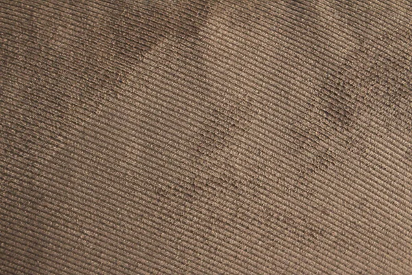 不空の純粋な背景としての繊維の粗い織物と灰色の縞模様の生地のテクスチャ — ストック写真