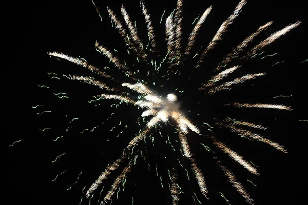 2016 Diciembre 2015 Medianoche Espectáculo Fuegos Artificiales Año Nuevo Bregenz —  Fotos de Stock