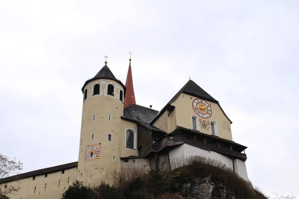 Basílica Igreja Rankweil Rankweil Vorarlberg Áustria Foi Construído Terreno Rochoso — Fotografia de Stock