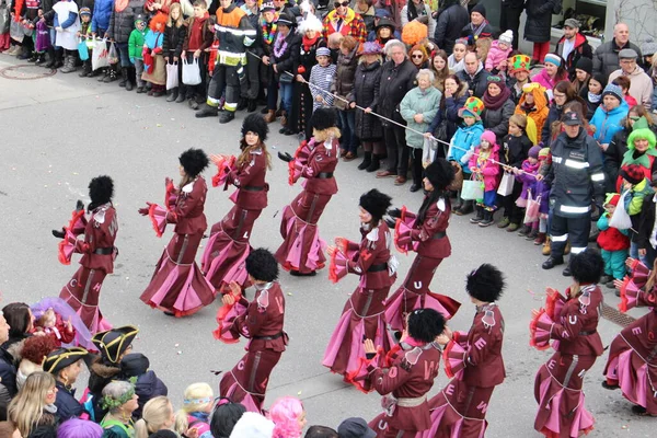 Bregenz Vorarlberg Österreich Februar 2016 Jährlicher Und Traditioneller Faschingsumzug Vor — Stockfoto