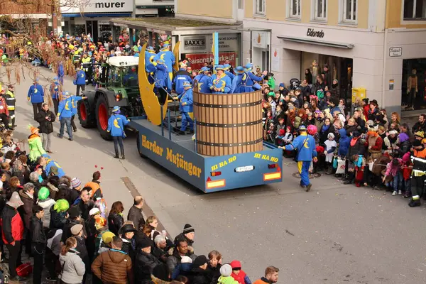 Bregenz Vorarlberg Österreich Februar 2016 Jährlicher Und Traditioneller Faschingsumzug Vor — Stockfoto