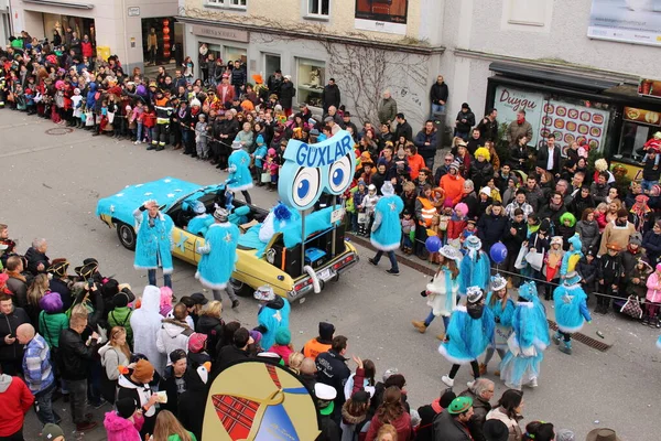 Bregenz Vorarlberg Österreich Februar 2016 Jährlicher Und Traditioneller Faschingsumzug Vor — Stockfoto