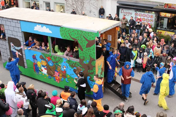 Bregenz Vorarlberg Österreich Februar 2016 Jährlicher Und Traditioneller Faschingsumzug Vor — Stockfoto