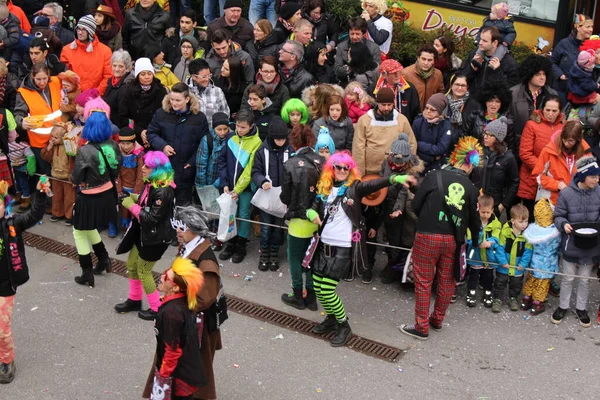 Bregenz Vorarlberg Autriche Février 2016 Défilé Annuel Traditionnel Carnaval Fasching — Photo