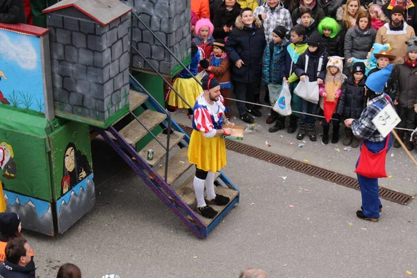 Bregenz Vorarlberg Austria February 2016 Annual Traditional Carnival Parade Fasching — Stock Photo, Image