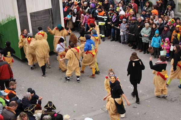 Bregenz Vorarlberg Autriche Février 2016 Défilé Annuel Traditionnel Carnaval Fasching — Photo