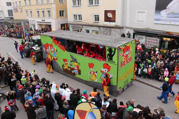 Bregenz Vorarlberg Austria Febrero 2016 Desfile Anual Tradicional Carnaval Fasching — Foto de Stock