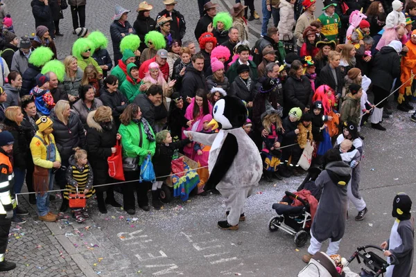 Bregenz Vorarlberg Österrike 2016 Årlig Och Traditionell Karnevalsparad Fasching Framför — Stockfoto