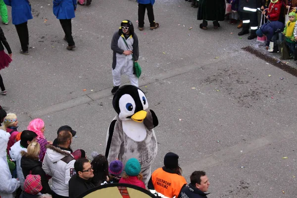 Bregenz Vorarlberg Österreich Februar 2016 Jährlicher Und Traditioneller Faschingsumzug Vor — Stockfoto