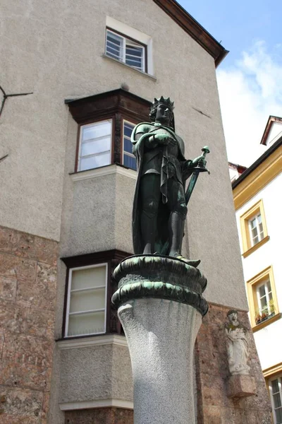 Halle Tirol Österreich August 2015 Historische Skulptur Des Österreichischen Erzherzogs — Stockfoto