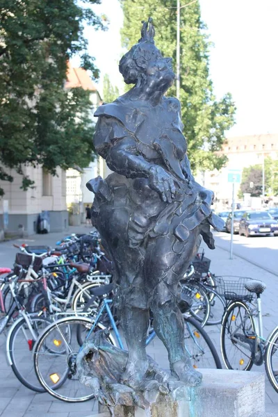 München August 2015 Der Bally Prell Gedenkbrunnen Der Leopoldstraße Wurde — Stockfoto