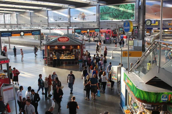 München Deutschland August 2015 Blick Vom Münchner Hauptbahnhof — Stockfoto