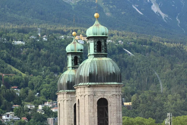 Vista Aérea Catedral James Dom Jakob Construído 1724 Tirada Topo — Fotografia de Stock