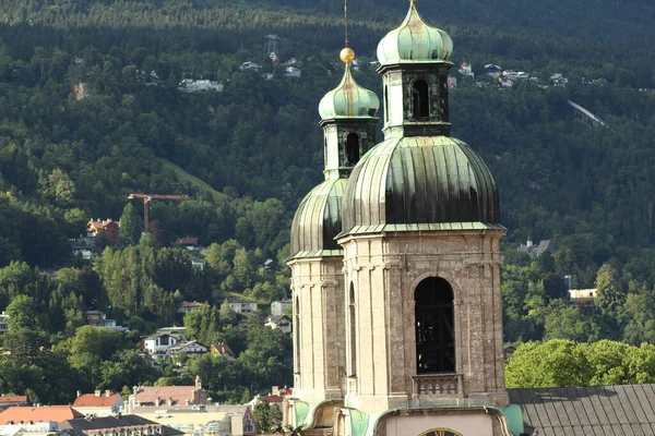 Αεροφωτογραφία Του Καθεδρικού Ναού Του Αγίου Ιακώβου Dom Jakob Χτίστηκε — Φωτογραφία Αρχείου
