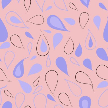 Damlaları olan renkli ve soyut dikişsiz desen - Eps10 vektör grafikleri ve illüstrasyon