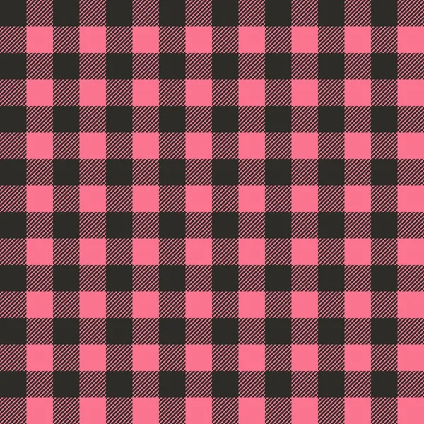 Padrão Quadriculado Tartan Sem Costura Com Listras Quadrados Marrom Rosa —  Vetores de Stock