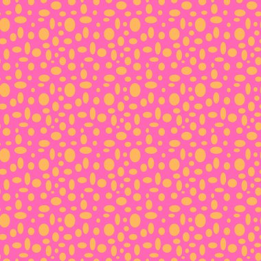 Arka plan olarak turuncu benekli kusursuz pembe desenler - Eps10 vektör grafikleri ve illüstrasyon