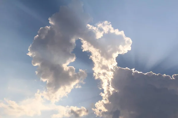 Голубое Облачное Небо Фотография Сделана Инсбруке Тироль Австрия — стоковое фото