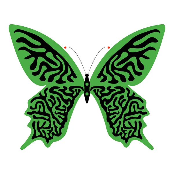 Μεμονωμένα Πολύχρωμα Πεταλούδα Κλιπ Τέχνης Διαφορετικά Στολίδια Και Σχέδια Για — Διανυσματικό Αρχείο