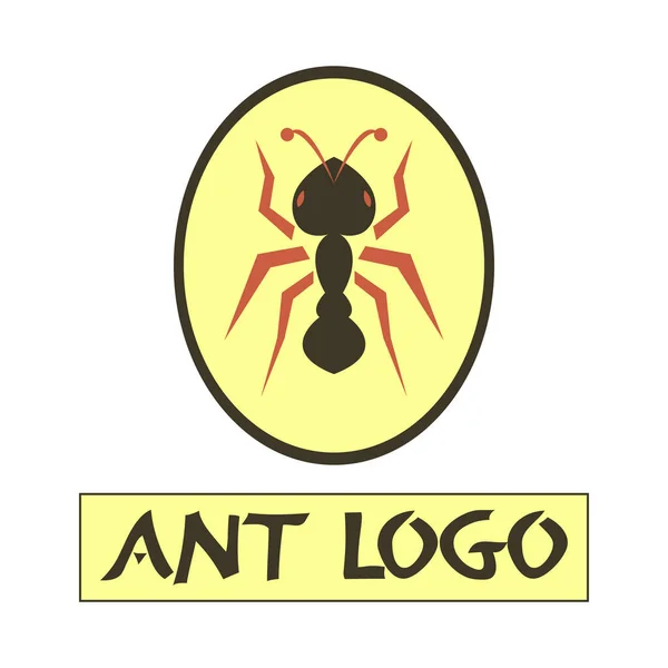 Geïsoleerd Abstract Ant Logo Een Witte Achtergrond Eps10 Vector Graphics — Stockvector