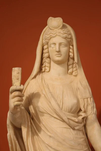 Heraklion Crete Grecia Agosto 2016 Estatua Mármol Diosa Perséfone Representada — Foto de Stock