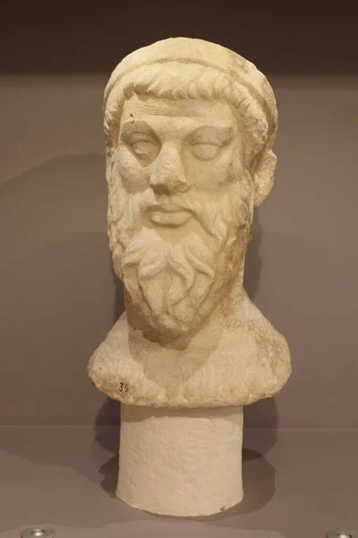 Heraklion Crete Grekland August 2016 Bust Porträtt Förmodligen Filosof Präst — Stockfoto