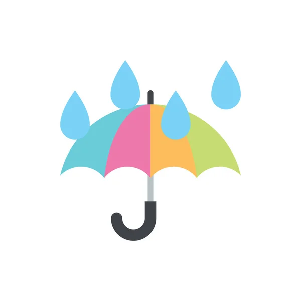 Cute Umbrella rainy day icon for banner, general design print an — Stock Vector