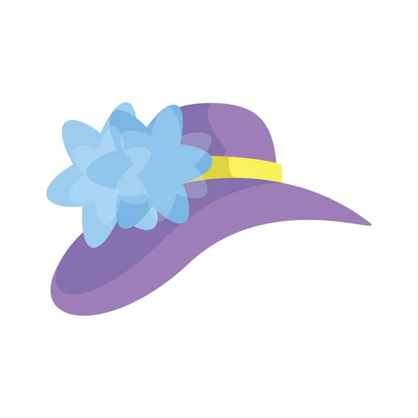 Icône de chapeau victorienne de femmes mignonnes pour la bannière, conception générale imprimer un — Image vectorielle
