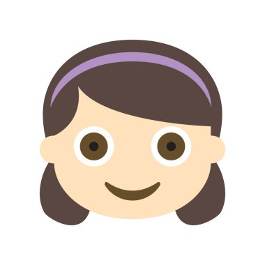 Pankart için Şirin Kız simgesi, genel tasarım baskısı ve web siteleri. Ben...