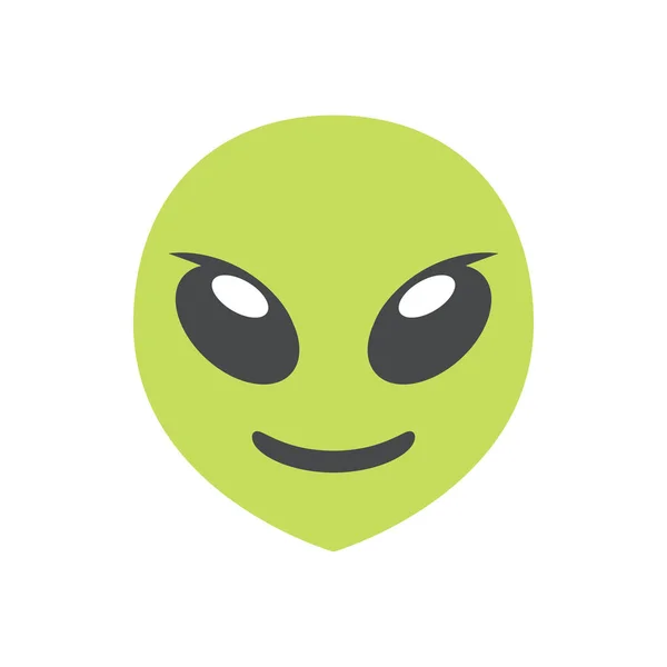 Söt Alien ikon för banner, allmän design tryck och webbplatser. Jag — Stock vektor