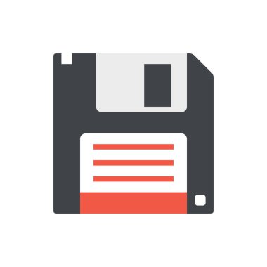 Pankart, genel tasarım yazdırma ve websi için şirin Disket simgesi