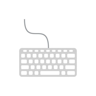 Pankart, genel tasarım baskısı ve web için sevimli tip klavye simgesi