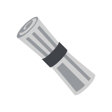 Pankart, genel tasarım baskısı ve web sitesi için sevimli Gazete simgesi