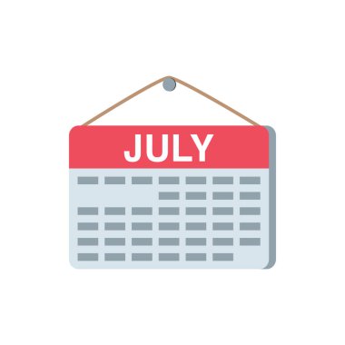 Pankart, genel tasarım baskısı ve web siteleri için sevimli takvim simgesi