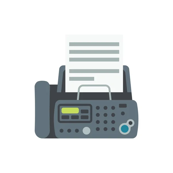 Icône de fax mignon pour bannière, impression de conception générale et sites Web. Malade. — Image vectorielle