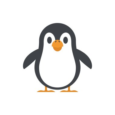 Sevimli Penguen pankart, genel tasarım baskısı ve 