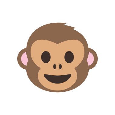 Pankart, genel tasarım baskısı ve şirin maymun yüzü simgesi