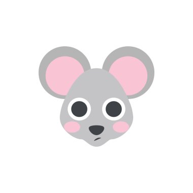 Pankart, genel tasarım baskısı ve web siteleri için Şirin Fare yüzü simgesi