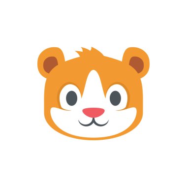 Pankart, genel tasarım baskısı ve web siteleri için şirin sincap simgesi